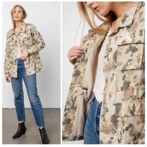 Rails Fulton Camo Print Field Jacket, Watercolor Camo, Size Large NWOT $220